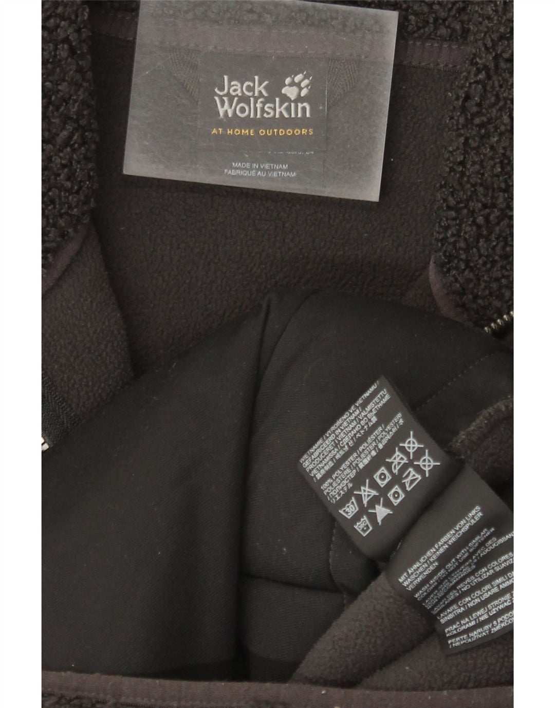 Jack Wolfskin Dame Oversized Fleece Overfrakke UK 6 XS Grå Polyester