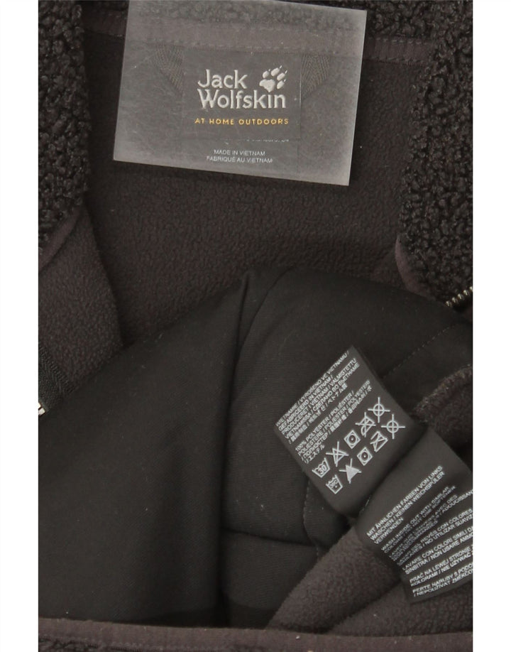 Jack Wolfskin Dame Oversized Fleece Overfrakke UK 6 XS Grå Polyester