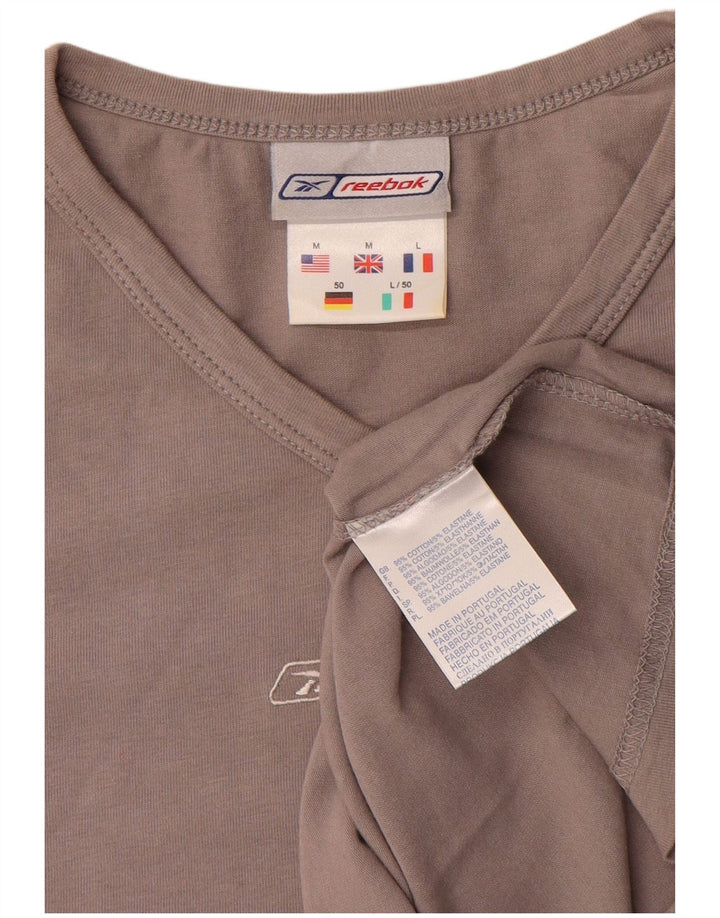 Reebok herre T-shirt top mellemgrå bomuld