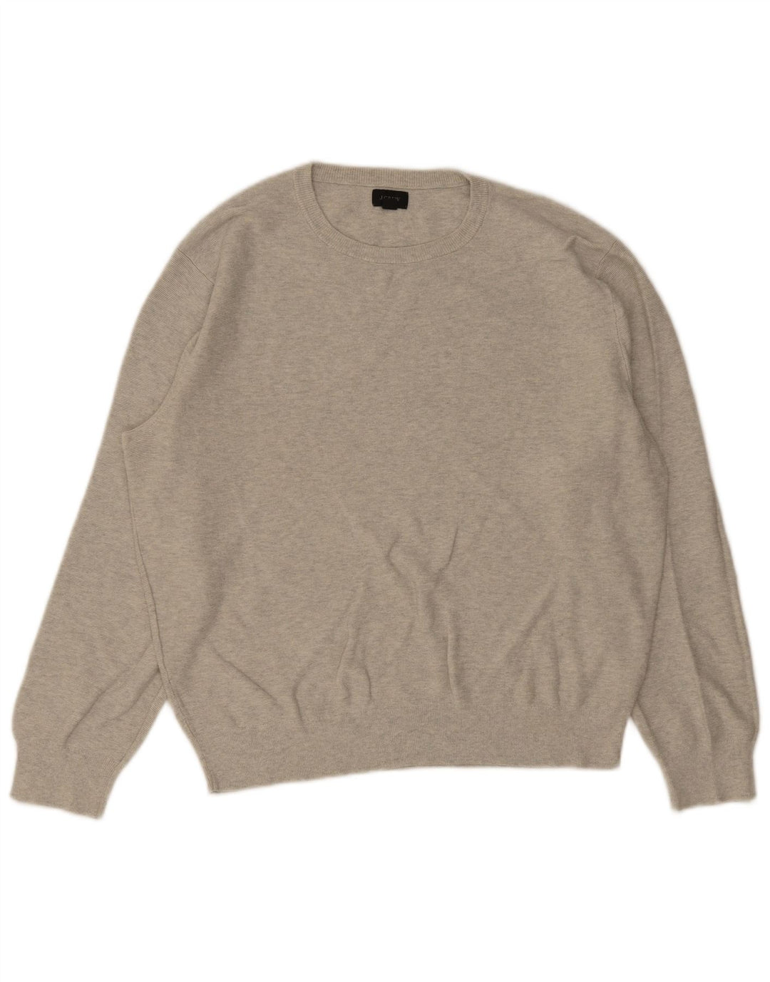 J. Crew Herre sweater med rund hals, mellemgrå bomuld