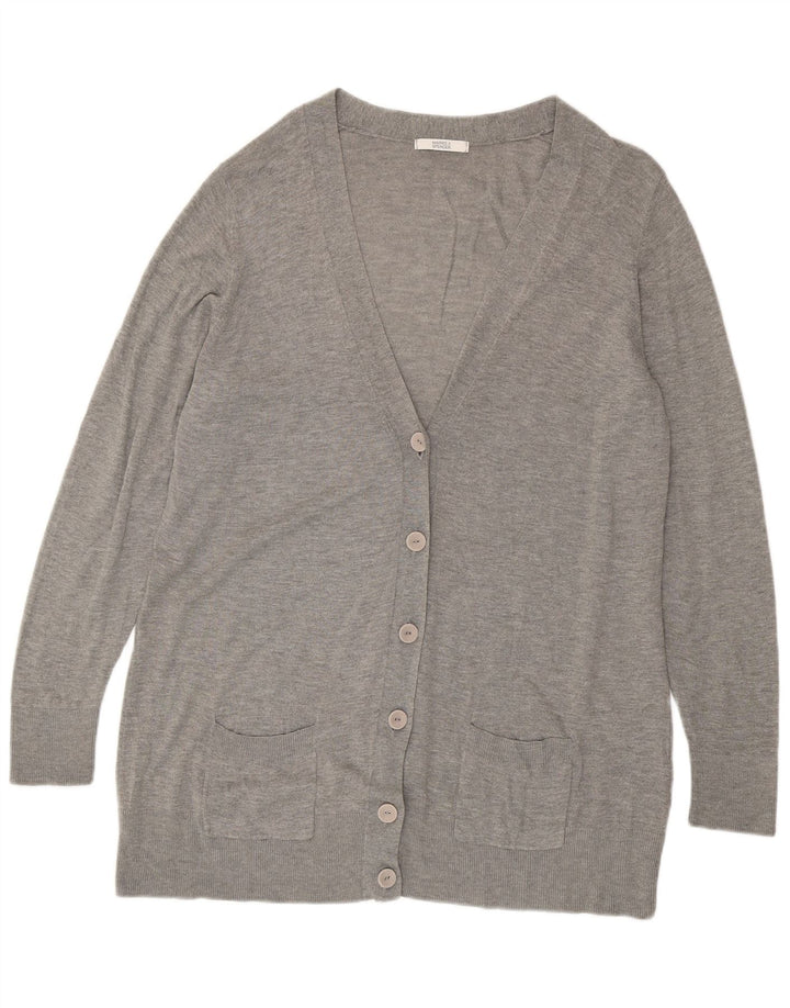 MARKS & SPENCER Dame cardigan sweater UK 22 3XL Grå Akryl