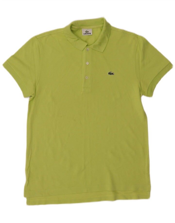 LACOSTE Poloshirt til mænd str. 5 Large Grøn bomuld