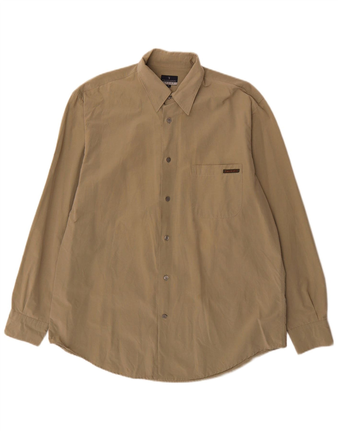 Trussardi herre Regular Fit skjorte XL Khaki