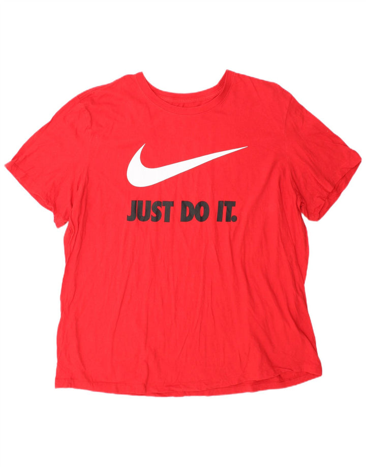 Nike Grafisk T-shirt top til mænd 2XL Rød