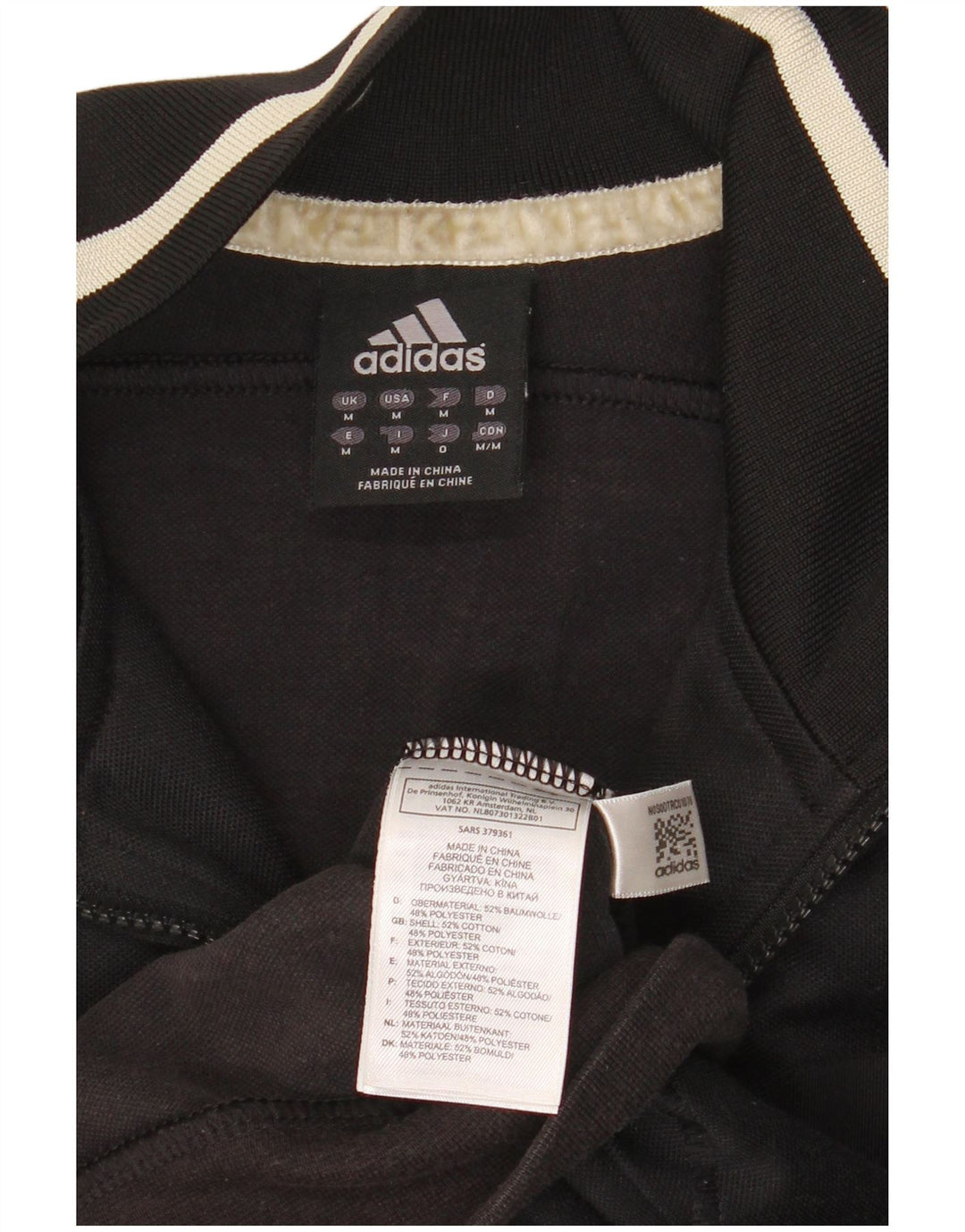 Adidas Træningsdragt til mænd Topjakke Medium Sort Bomuld