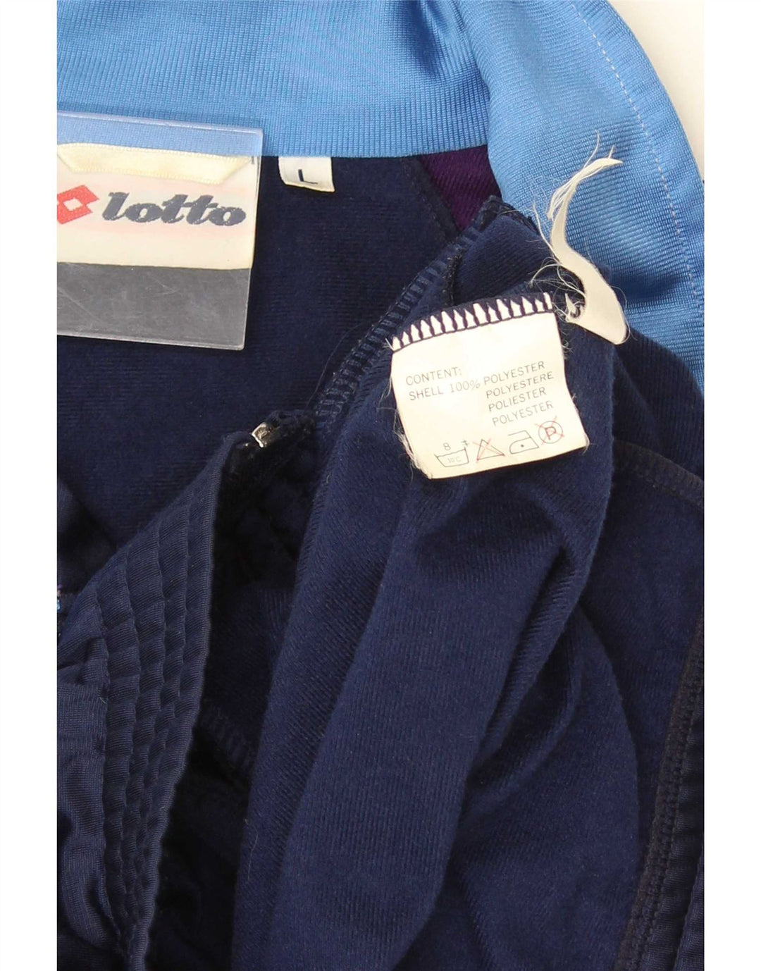 Lotto Herre træningsdragt Topjakke Stor marineblå Colourblock Polyester