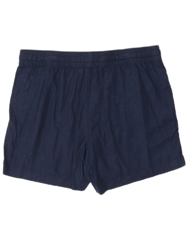 NAUTICA chinoshorts til kvinder store W32 marineblå hør