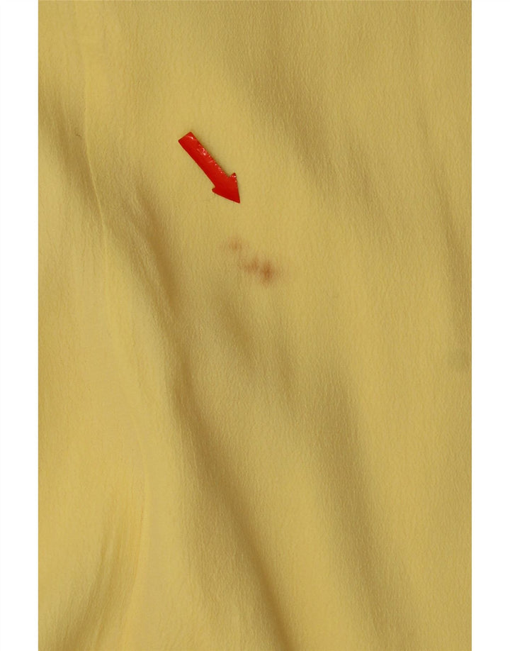 French Connection Dame ærmeløs Maxikjole UK 12 Medium Yellow Viscose