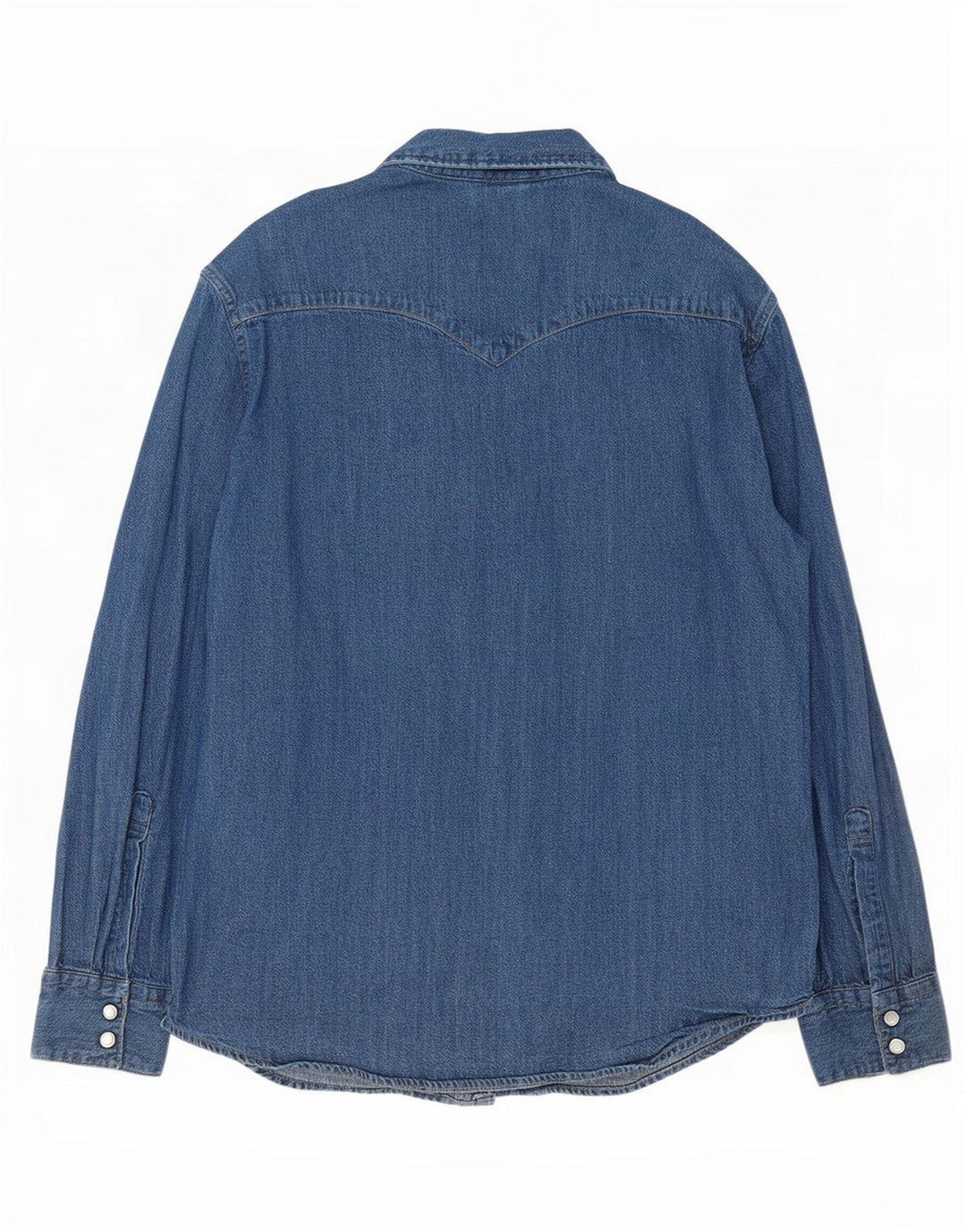Levi's Standard denimskjorte til mænd, stor blå bomuld