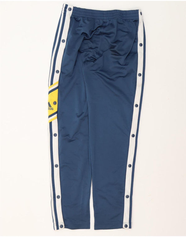 Adidas Herre grafiske træningsdragt Bukser UK 36/38 Small Navy Blue Colourblock