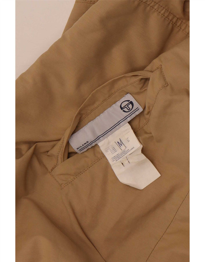 Sergio Tacchini Herre Vendbar jakke UK 38 Medium Beige Bomuld