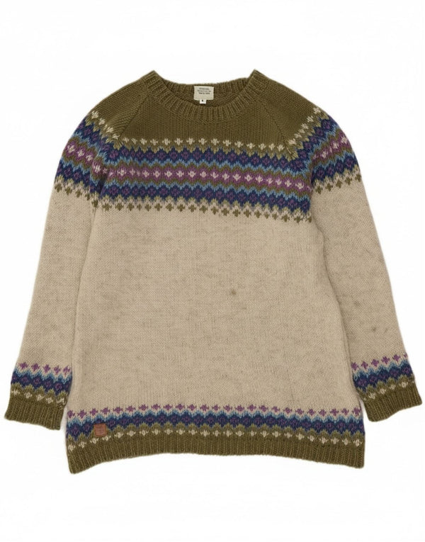 Pachamama Dame Boat Neck Jumper Sweater UK 16 Stor Flerfarvet