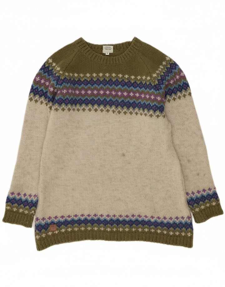 Pachamama Dame Boat Neck Jumper Sweater UK 16 Stor Flerfarvet