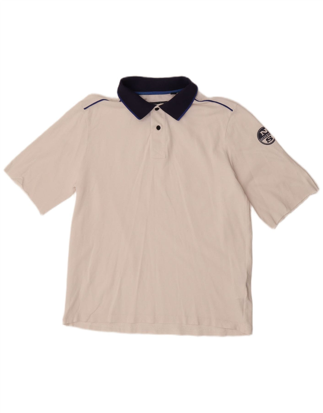 North Sails Herre poloshirt Medium White Colourblock Bomuld