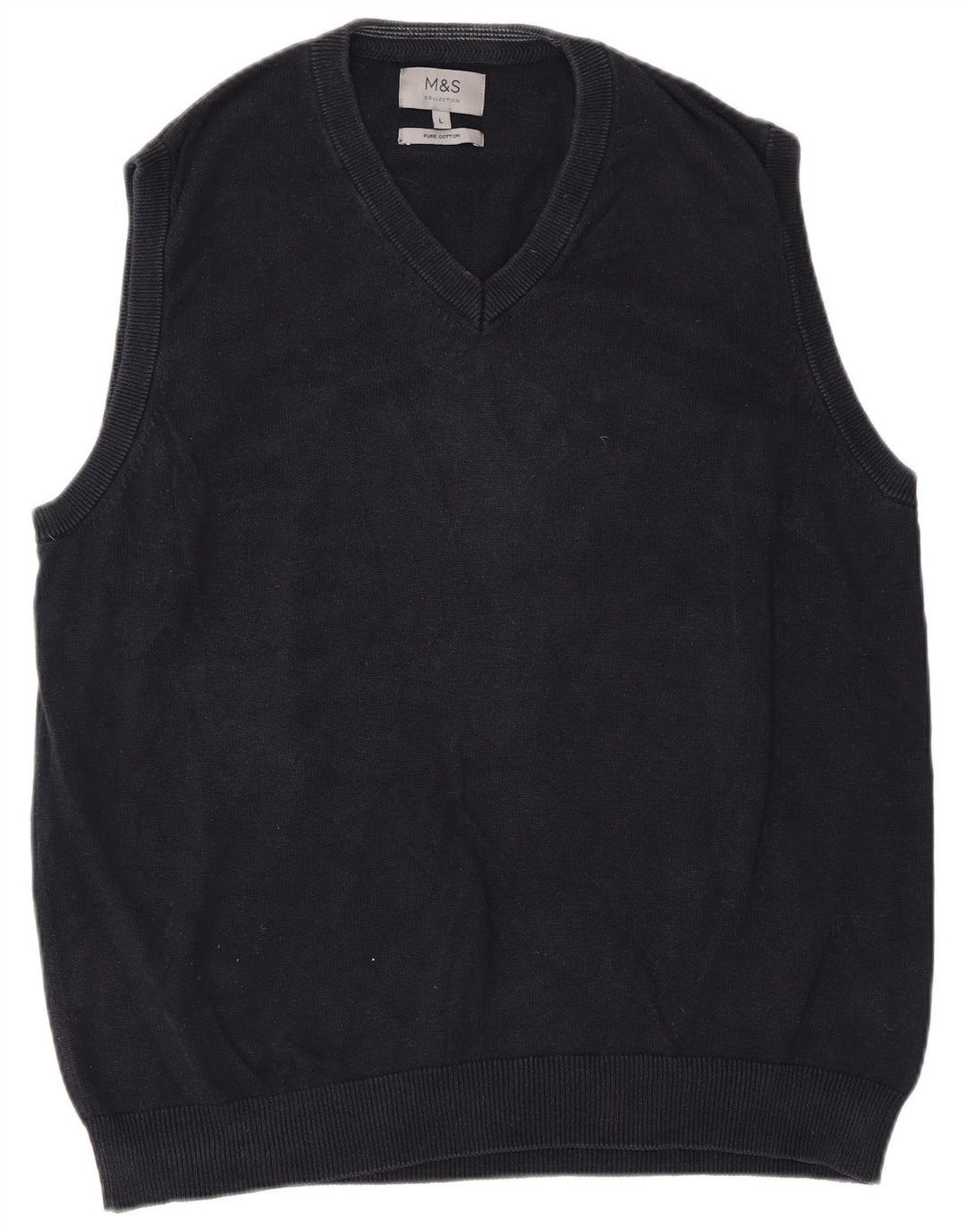 Marks & Spencer Herrevest Tank Top Stor Marineblå Bomuld