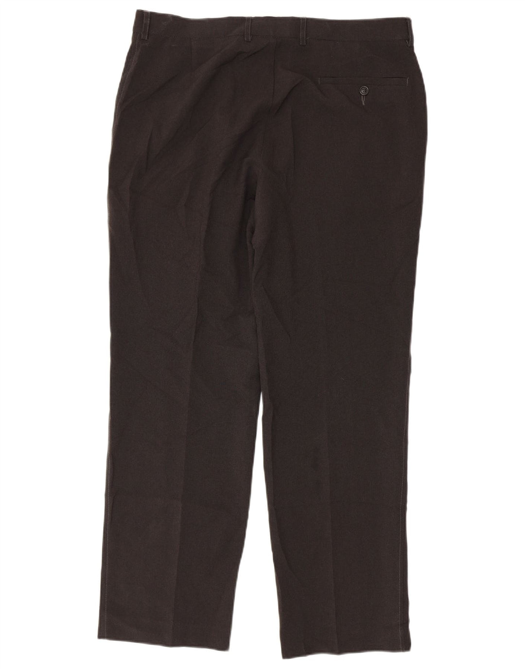 Marks & Spencer Straight Chino-bukser til mænd W36 L31 Grå polyester