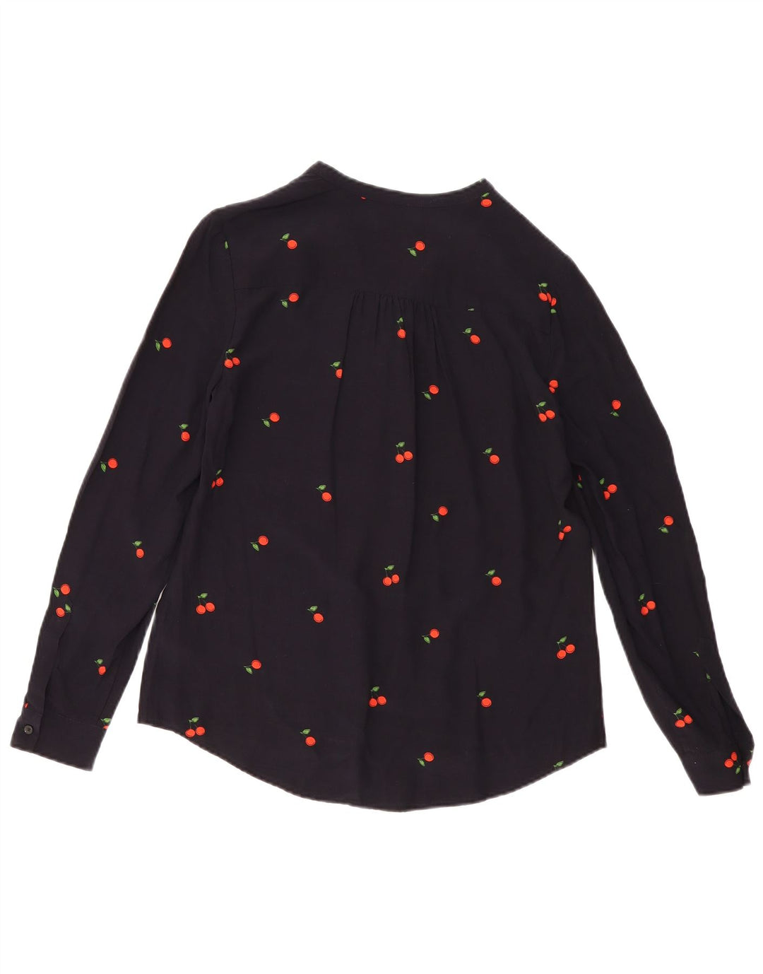 HOBBS Dame Oversized langærmet bluse Top UK 10 Small Black Floral