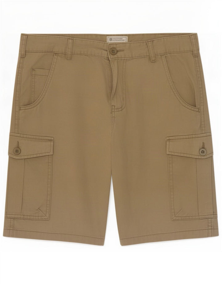 Mountain Warehouse Herre Cargo Shorts Medium W30 Khaki Bomuld