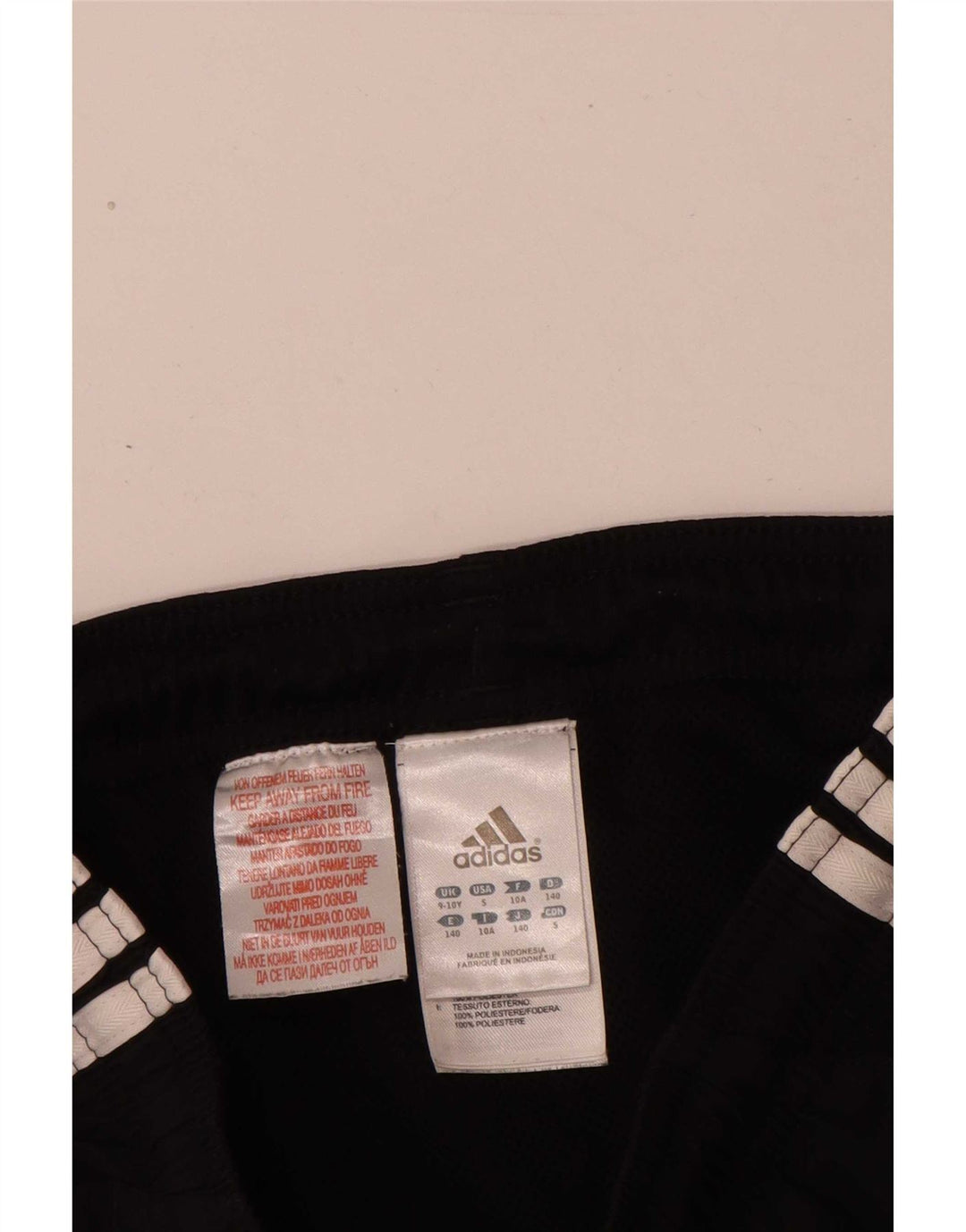 Adidas drenge sportsshorts 9-10 år sort polyester