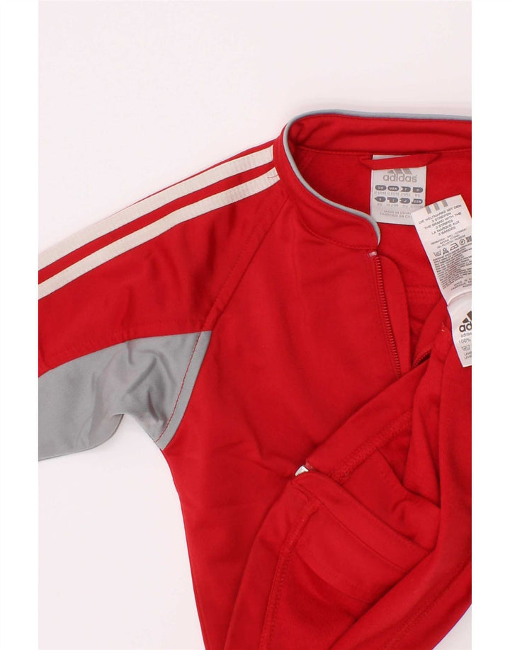 Adidas Baby Boys Træningsdragt Topjakke 12-18 Måneder Rød Polyester