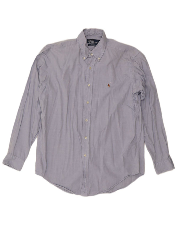 Polo Ralph Lauren Herre Yarmouth skjorte Størrelse 15 1/2 Medium Blue Cotton