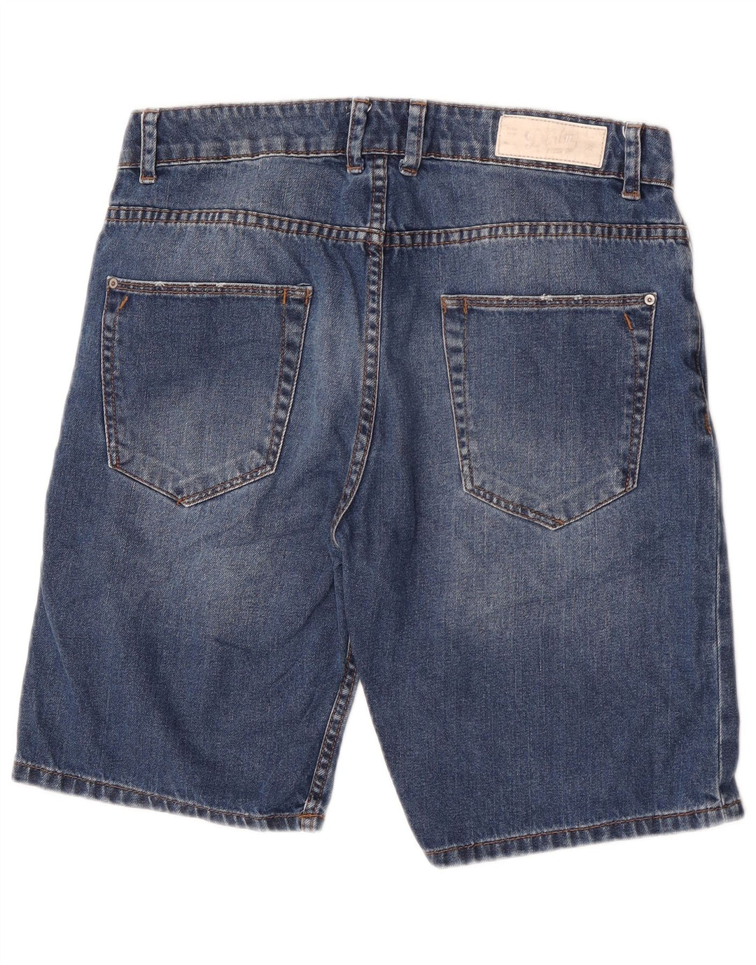 Zara Herre Denim Shorts EU 42 Large W32 Blå Bomuld