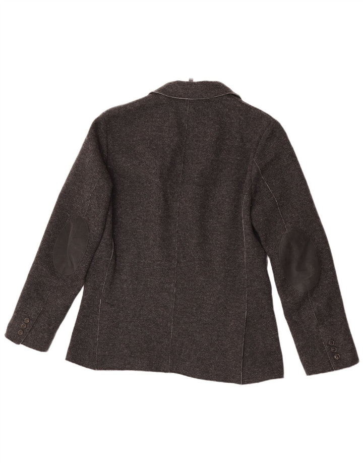 Cerruti 1881 dame 3-knaps blazerjakke IT 50 XL grå uld