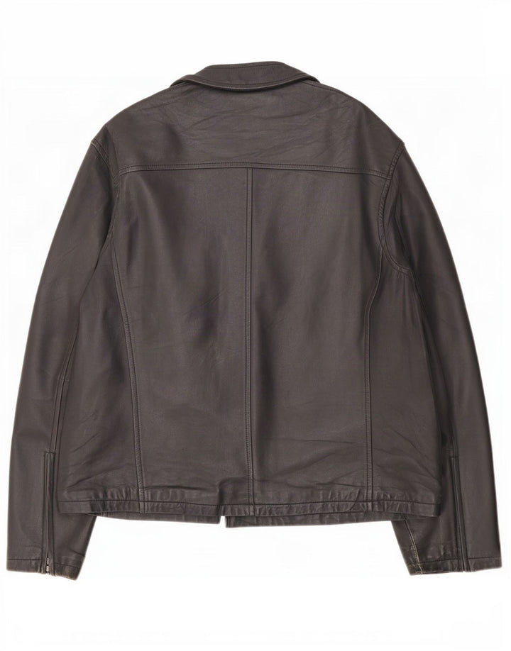 Vintage herre læderjakke UK 44 2XL Sort