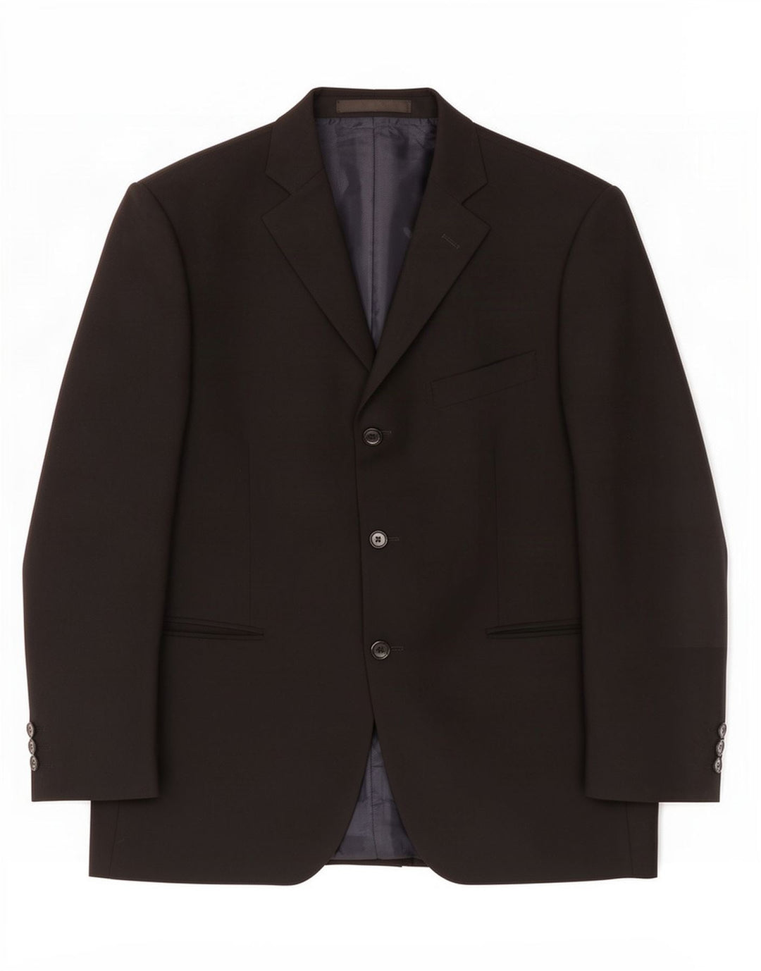 Marks & Spencer Herre 3-knaps blazerjakke UK 40 Medium Sort Polyester
