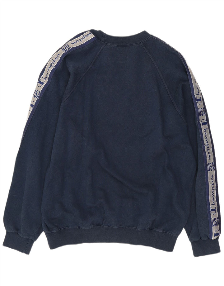 CHAMPION Grafisk sweatshirt til mænd Medium marineblå bomuld