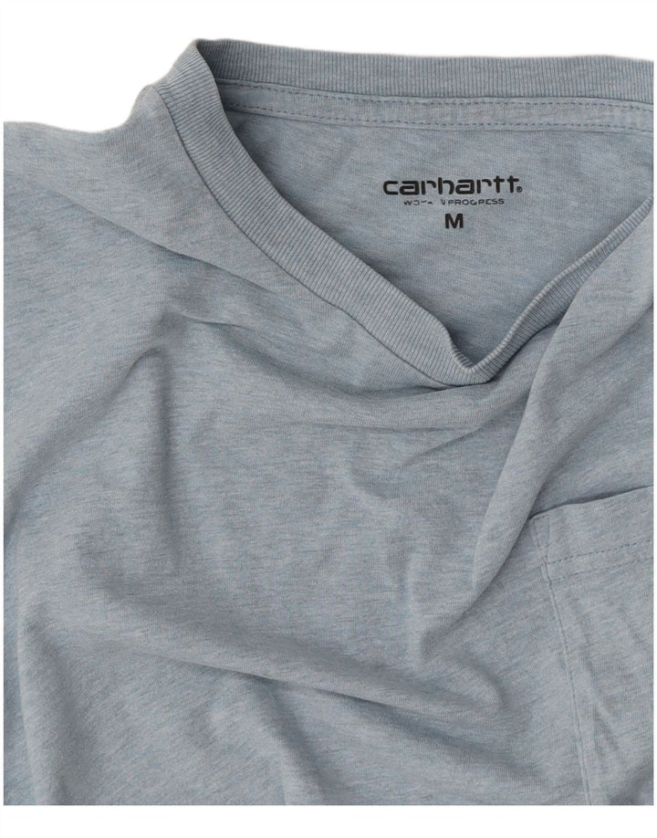 CARHARTT Herre T-Shirt Top Medium Blue