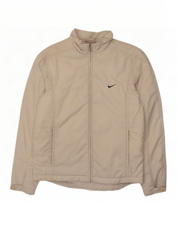 Nike oversize polstret jakke til kvinder US 4/6 Small Beige Polyester
