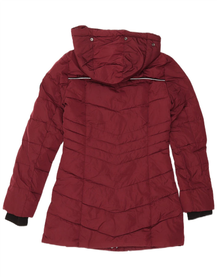 Superdry Polstret hættejakke til kvinder UK 8 Lille Bourgogne Polyester