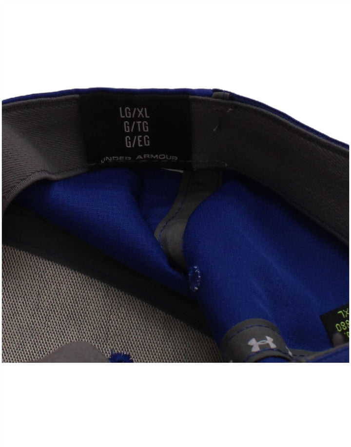 UNDER ARMOUR Mens Graphic Baseball Cap Large/XL Blue Sports