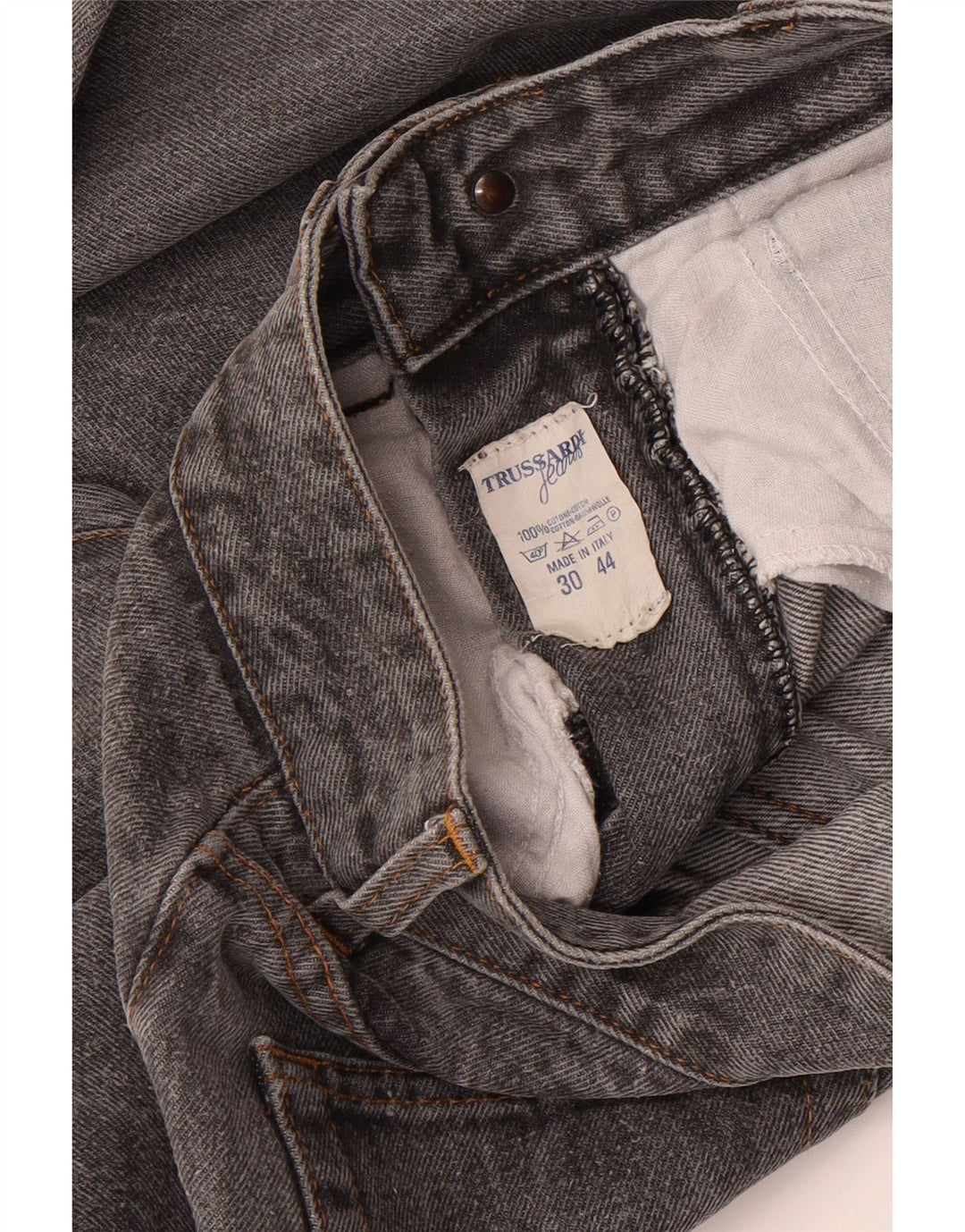 Trussardi Lige Jeans til kvinder W30 L27 Grå Bomuld