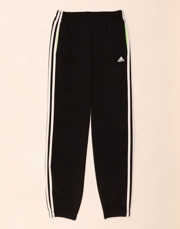 Adidas Drenge Træningsdragt Bukser Joggers 13-14 År Sort Polyester