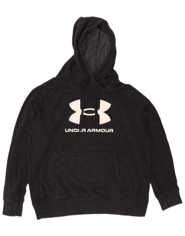 Under Armour Grafisk hættetrøje til kvinder UK 14 Medium Black Flecked