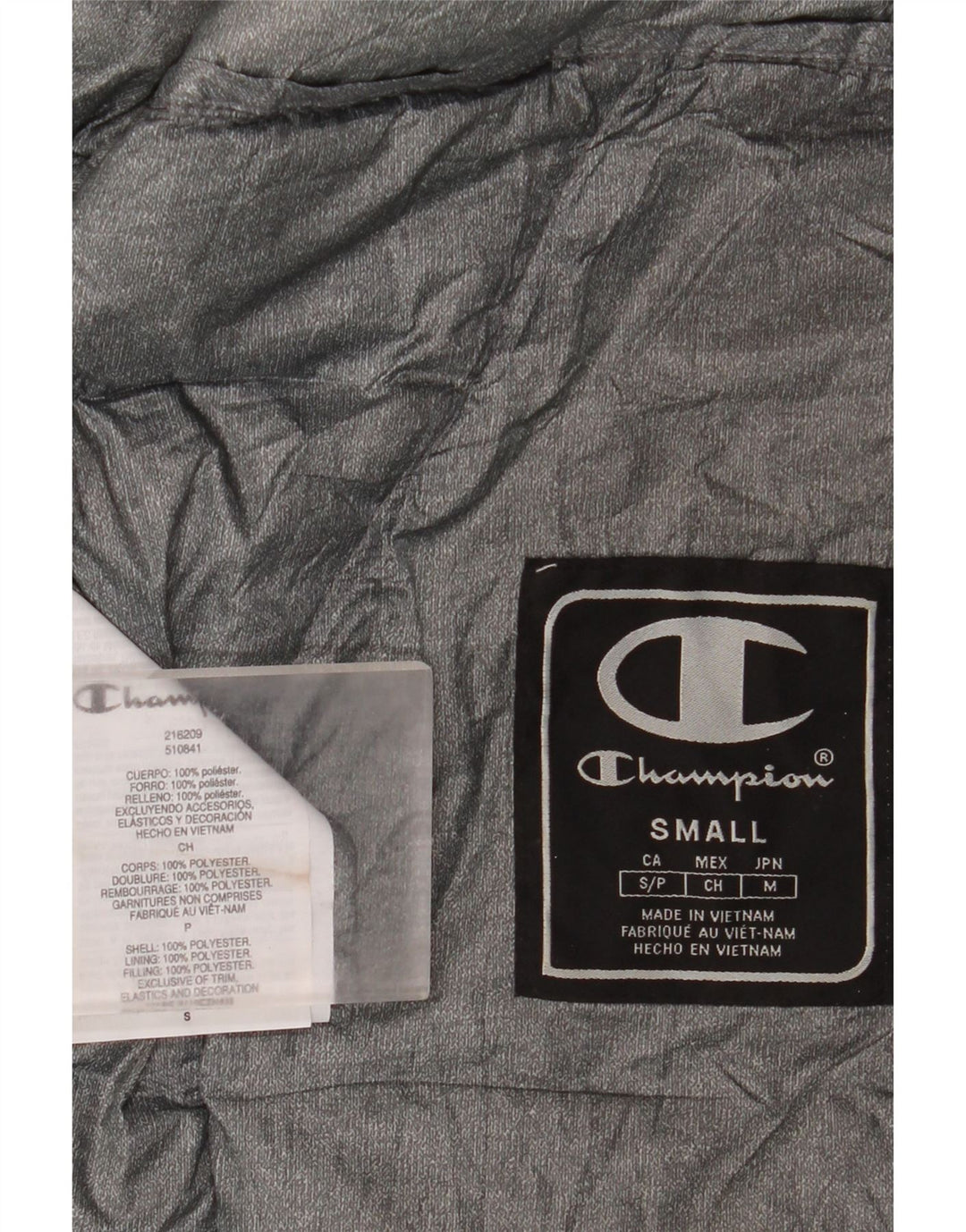Champion Herre Hætte polstret Gilet UK 36 Lille sort polyester