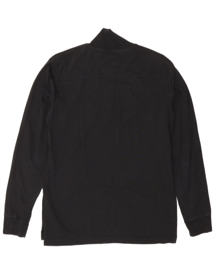 Diesel Herre grafisk lynlås-hals sweater lille sort bomuld