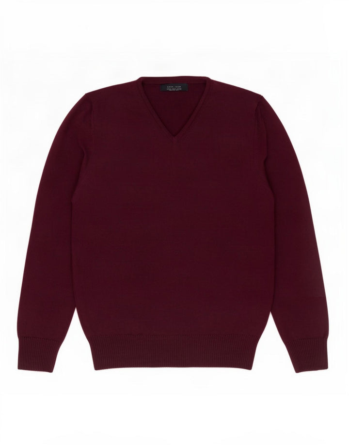 Zara Herre V-hals sweater Medium Lilla