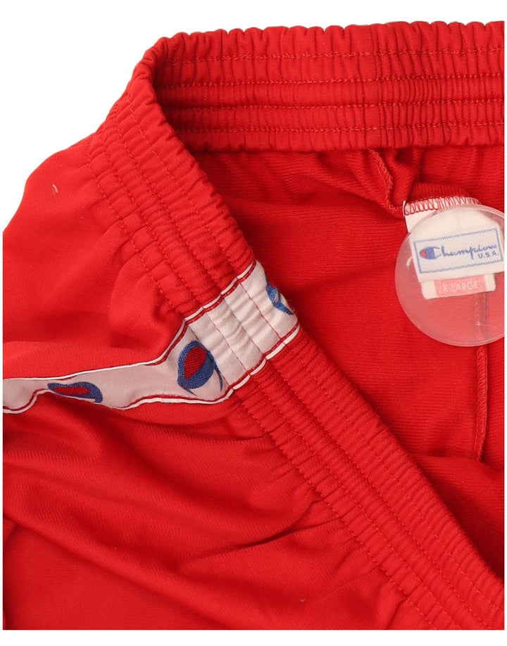 Champion Herre grafisk træningsdragt Bukser XL Rød Colourblock Polyester