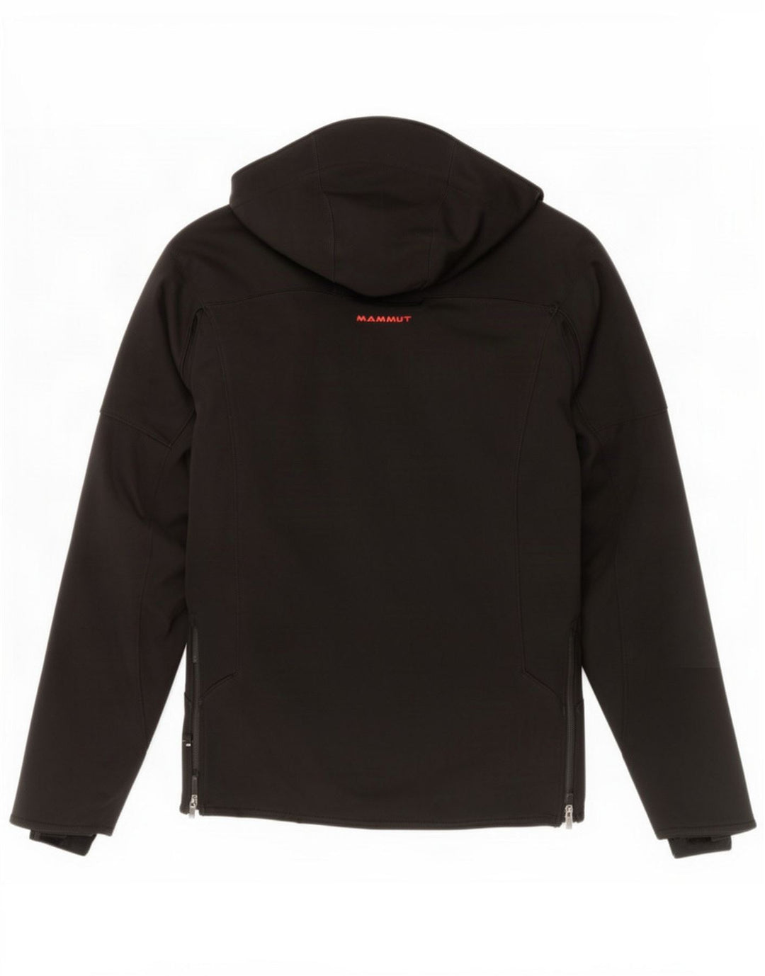 Mammut Dame Hooded Windbreaker Jacket UK 14 Medium Black Polyester