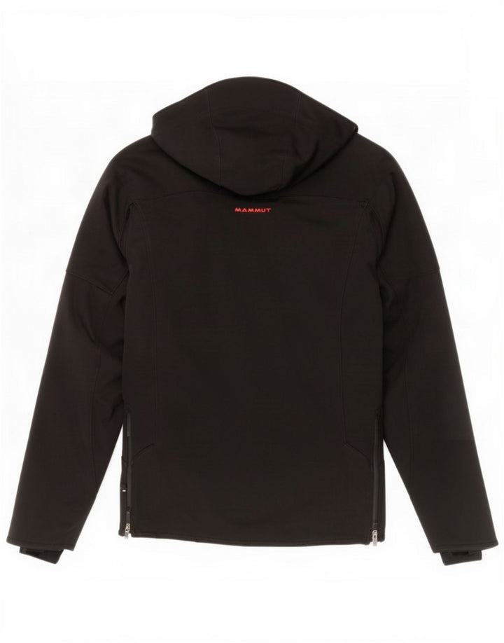 Mammut Dame Hooded Windbreaker Jacket UK 14 Medium Black Polyester