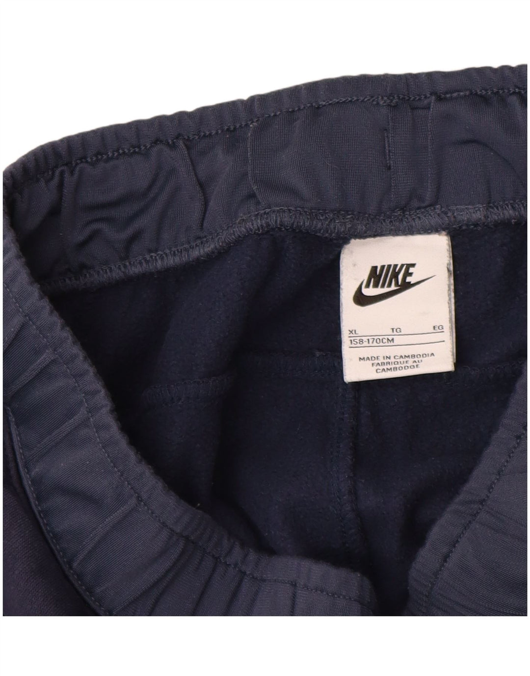 NIKE Træningsdragt til drenge Bukser Joggers 13-14 år XL Navy Blue Colourblock