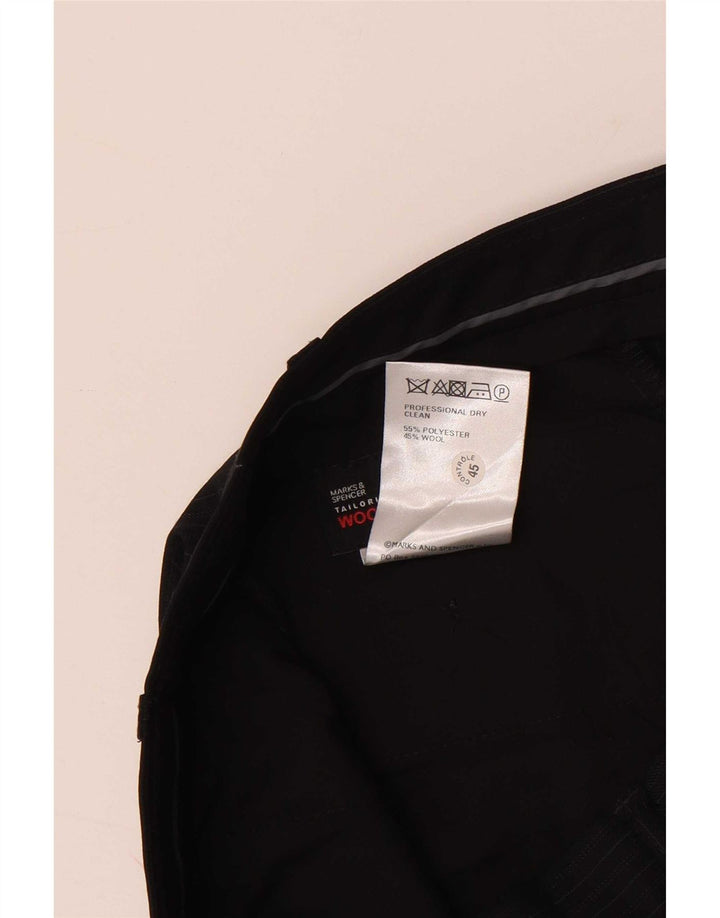 Marks & Spencer Herredragtbukser W38 L33 Marineblå stribet polyester