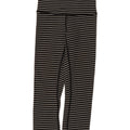 Lululemon piger leggings 7-8 år sort stribet nylon