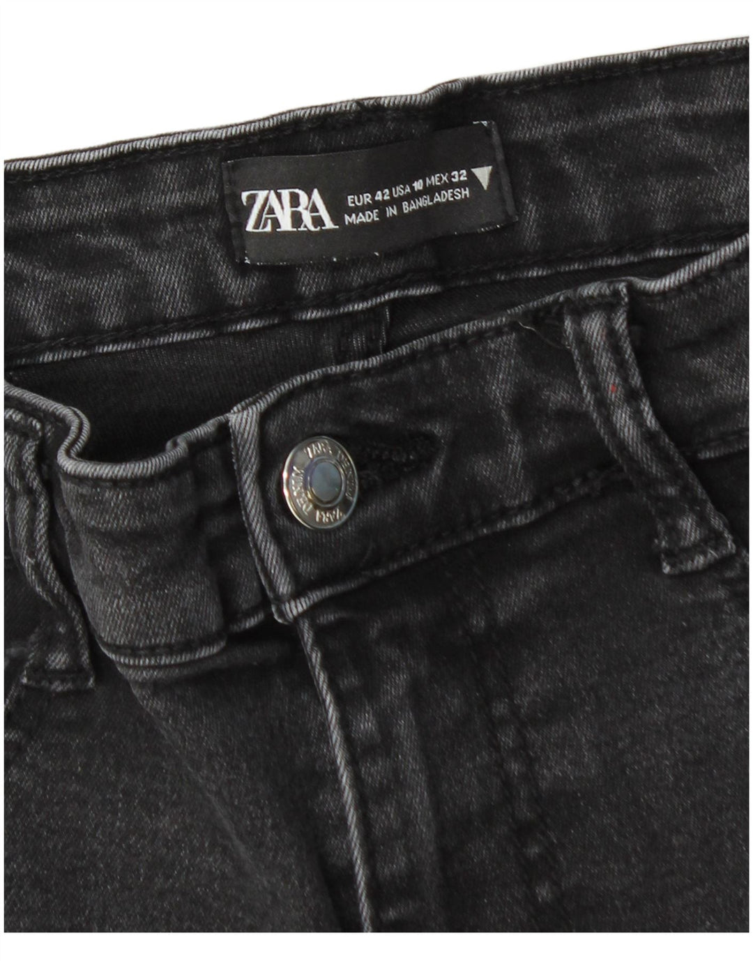 Zara Dame Skinny Jeans EU 42 Large W32 L26 Sort