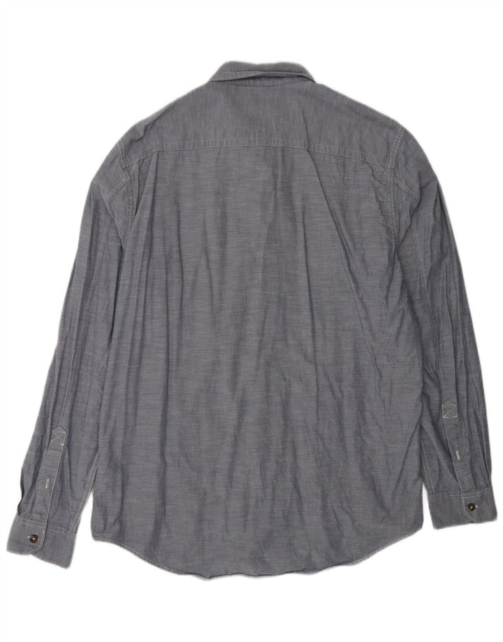 TIMBERLAND Herre Slim Fit skjorte XL Grå bomuld