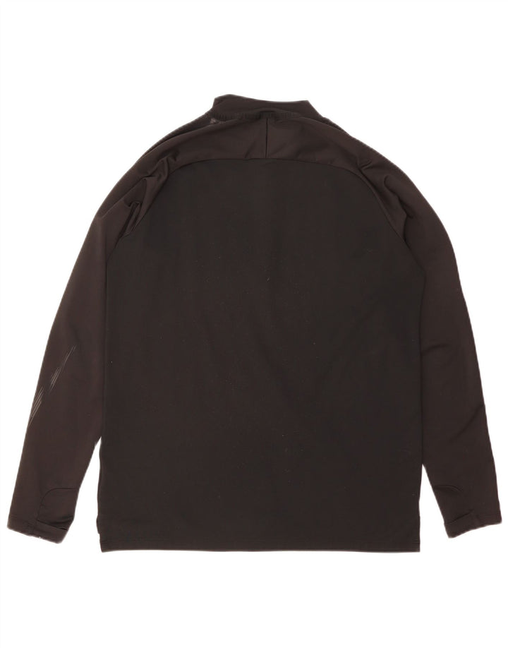 Nike Herre Dri Fit Grafisk Pullover Træningsdragt Top Medium Sort Colourblock