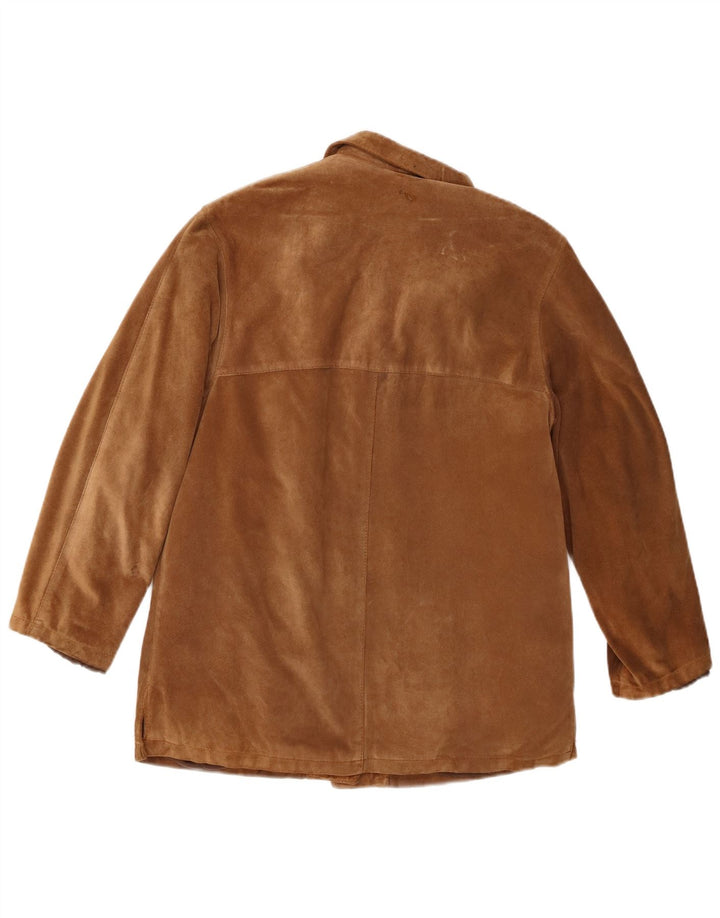 Vintage dame ruskindsjakke IT 42 medium brunt læder